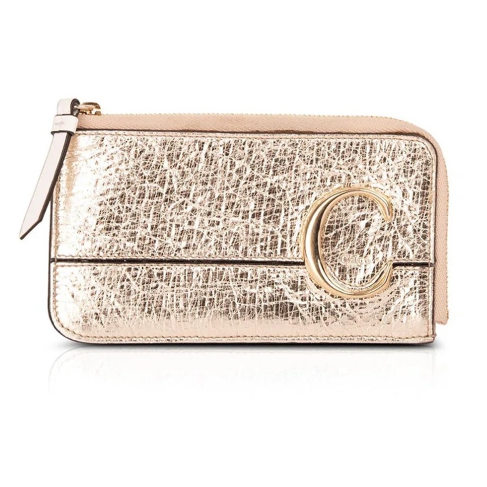 Authentic Chloé Small C Card Case/Coin Purse/Wallet 💛